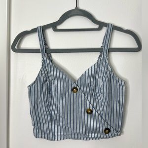 Small Striped HOLLISTER Cropped Tank Top